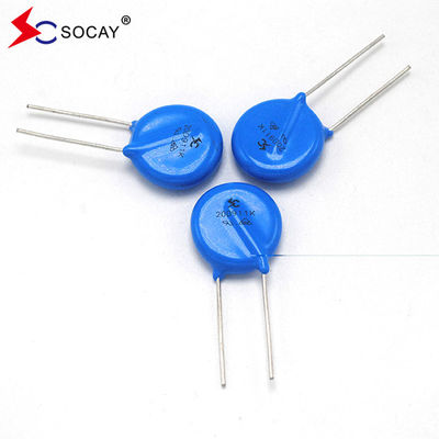 F20mm Varistor d'oxyde de métal 20D101K / 20D101KJ Voltage de fonctionnement large V1mA 18V - 1800V