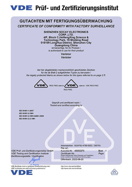 Chine Shenzhen Socay Electronics Co., Ltd. certifications